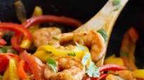 Skillet Shrimp Fajitas Skillet Shrimp Fajitas