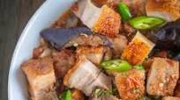 Binagoongan Bagnet with Talong Binagoongan Bagnet with Talong