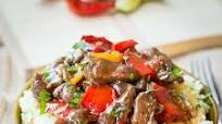 Spicy Slow Cooker Beef & Bell Pepper Spicy Slow Cooker Beef & Bell Pepper