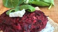 Beet Beef Burgers with Feta Spread Beet Beef Burgers with Feta Spread