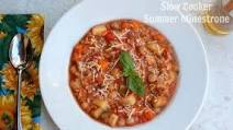 Slow Cooker Summer Vegetable Soup Recipe Slow Cooker Summer Vegetable Soup Recipe