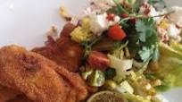 Polenta Crusted Chicken With Char-Grilled Corn Salsa Polenta Crusted Chicken With Char-Grilled Corn Salsa