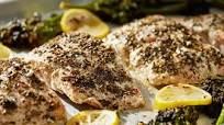 Za'atar Salmon With Charred Broccolini Za'atar Salmon With Charred Broccolini