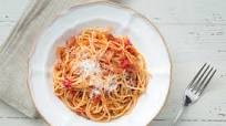 Spaghetti Amatriciana (Spaghetti with guanciale and tomato) Spaghetti Amatriciana (Spaghetti with guanciale and tomato)