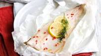 Baked fish with walnut, beetroot and wild rice Baked fish with walnut, beetroot and wild rice