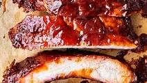 Smoked Bourbon BBQ Baby Back Ribs Smoked Bourbon BBQ Baby Back Ribs