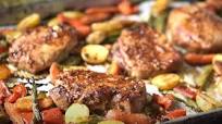 Mediterranean Pork Chops with Vegetables Recipe Mediterranean Pork Chops with Vegetables Recipe