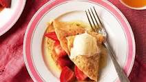 Crepes suzette with strawberries Crepes suzette with strawberries