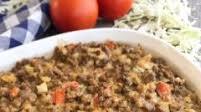 Cheese-less Cheeseburger Casserole Cheese-less Cheeseburger Casserole