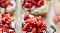 Strawberry and Cream Bruschetta Strawberry and Cream Bruschetta