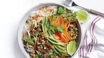 Spicy pork noodle bowl Spicy pork noodle bowl