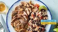 Mojo Pork Tenderloin with Black Beans & Spanish Rice Mojo Pork Tenderloin with Black Beans & Spanish Rice
