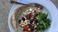 Greek Chickpea Salad with Pita Greek Chickpea Salad with Pita