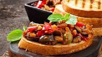Bruschetta with Olives & Raisins Bruschetta with Olives & Raisins
