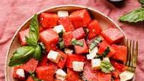 Watermelon Feta Basil Salad Watermelon Feta Basil Salad