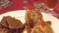 Sour Beef and Dumplings (Sauerbraten) Sour Beef and Dumplings (Sauerbraten)