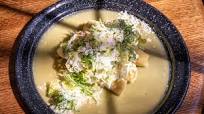 Chicken Enchiladas in a Creamy Tomatillo Sauce Chicken Enchiladas in a Creamy Tomatillo Sauce