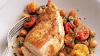 Roast Chicken Breasts with Garbanzo Beans, Tomatoes, and Paprika Roast Chicken Breasts with Garbanzo Beans, Tomatoes, and Paprika