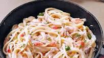 Crab and Shrimp Linguine with White Sauce Crab and Shrimp Linguine with White Sauce