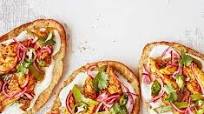 Chicken tikka masala pizzas Chicken tikka masala pizzas