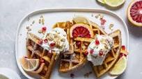 Fluffy Lemon Ricotta Waffles Fluffy Lemon Ricotta Waffles