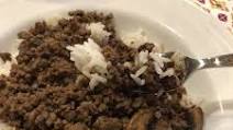 Teriyaki Ground Beef over Rice Teriyaki Ground Beef over Rice