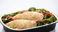 Crispy Caesar Chicken with Roasted Broccoli easy prep & pan included Crispy Caesar Chicken with Roasted Broccoli easy prep & pan included