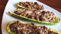 Pork and Chanterelle Stuffed Zucchini Pork and Chanterelle Stuffed Zucchini