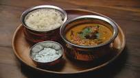 Prawn Curry with Cumin Rice and Raita Prawn Curry with Cumin Rice and Raita