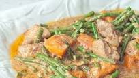 Pork Ginataan with Squash and String Beans Pork Ginataan with Squash and String Beans