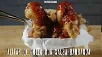 Alitas de pollo al horno con salsa barbacoa o BBQ Alitas de pollo al horno con salsa barbacoa o BBQ