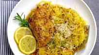 Braised Lemon Chicken with Spaghetti Squash Braised Lemon Chicken with Spaghetti Squash