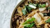 Beef and Bok Choy Pad See Ew Beef and Bok Choy Pad See Ew
