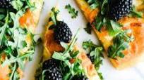 Focaccia with Blackberries, Mozzarella, Arugula & Honey Focaccia with Blackberries, Mozzarella, Arugula & Honey