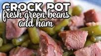 Crock Pot Fresh Green Beans and Ham (Low Carb) Crock Pot Fresh Green Beans and Ham (Low Carb)