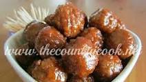 Crock pot glazed party meatballs Crock pot glazed party meatballs