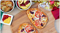 Red and Gold Flatbread Pizza Red and Gold Flatbread Pizza