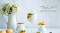 Panna Cotta with Toasted Oat Crumble and Roasted Peaches {Video Recipe} Panna Cotta with Toasted Oat Crumble and Roasted Peaches {Video Recipe}