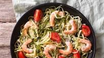 Zoodles & Grilled Shrimp with Lemon Basil Dressing Zoodles & Grilled Shrimp with Lemon Basil Dressing