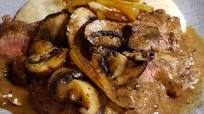 Smothered Steak and Mushrooms Over Creamy Grits Recipe Smothered Steak and Mushrooms Over Creamy Grits Recipe