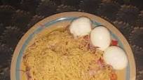 Onions Noodles with Hard Boiled Eggs Onions Noodles with Hard Boiled Eggs