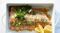 Maple-Baked Salmon Maple-Baked Salmon