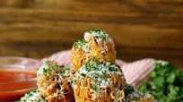 Cheese-Stuffed Spaghetti Wrapped Meatballs Cheese-Stuffed Spaghetti Wrapped Meatballs
