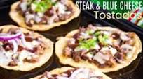 Easy Steak Tostadas with Blue Cheese Easy Steak Tostadas with Blue Cheese