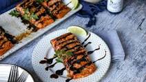Grilled Salmon With Hoisin Sauce Grilled Salmon With Hoisin Sauce