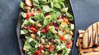 Greek Chopped Salad with Grilled Pita Greek Chopped Salad with Grilled Pita