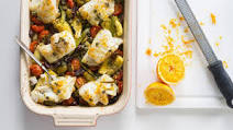 One-Pan Mediterranean Roasted Fish Dinner One-Pan Mediterranean Roasted Fish Dinner