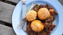 Slow-Cooked Goat Stew with Beery Dumplings Slow-Cooked Goat Stew with Beery Dumplings