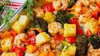 Sheet Pan Hawaiian Shrimp Sheet Pan Hawaiian Shrimp