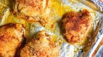 Low Carb Oven Baked Chicken Thighs Low Carb Oven Baked Chicken Thighs